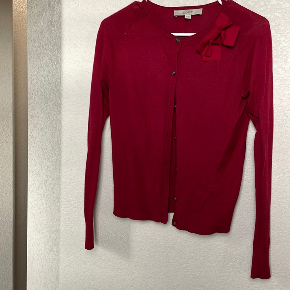 Loft Cardigan with Bow